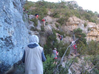 Attention aux chutes de pierre